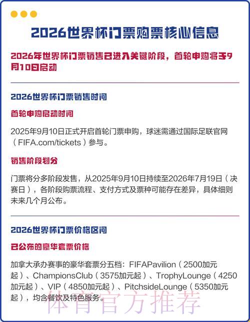 2026世界杯官方购票平台手机端入口地址查询